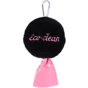 3 x Dog Poop Bag Holder, Cute Poop Bags Dispenser with Metal Clip, Doggie Waste Bag Dispenser for Leash, Black