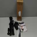 Wig Head Stand, Adjustable Mannequin Head Stand for Styling, Wig Stand Tripod for Cosmetology Hairdressing Training, with Wigs Caps, Comb, Storage Bag(COLOR:black)