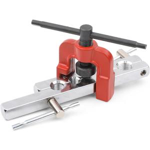 Flaring Tool 45Single Flare Tubing Pipe Copper 6 Dies of 3/16-5/8 Inch Kit HVAC Refrigeration Plumbing Work