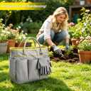 Garden Tool Set, Carsolt 10 Piece Stainless Steel Heavy Duty Gardening Tool Set for Digging Planting Pruning Gardening Kit with Durable Bag Gloves Gift Box Ideal Garden Gifts for Women Men