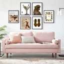 Trendy Leopard Print Wall Art Vintage Magazine Fashion Woman Picture Wall Decor Funky Cheetah and Espresso Martini Y2K Aesthetic Poster Coquette Preppy Print Artwork for Girly Apartment,