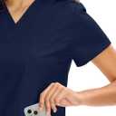 COZYFIT Scrubs for Women Set Medical Uniform - V-Neck Top & Straight Leg Pants with 9 Pockets, Unisex Workwear COZY SCRUBS (Blue, L)