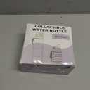 Collapsible Water Bottles Travel water bottle Sports Portable Sport Water Bottle Reusable Water Bottles comes with mountaineering Buckle 500ml silicone Water-proof camping water bottle (Dark blue+Grey)