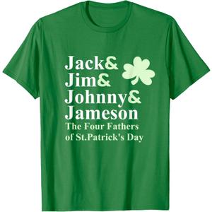 Saint Patricks Day Shirts | Jack Jim Johnny Jameson Fathers, XL
