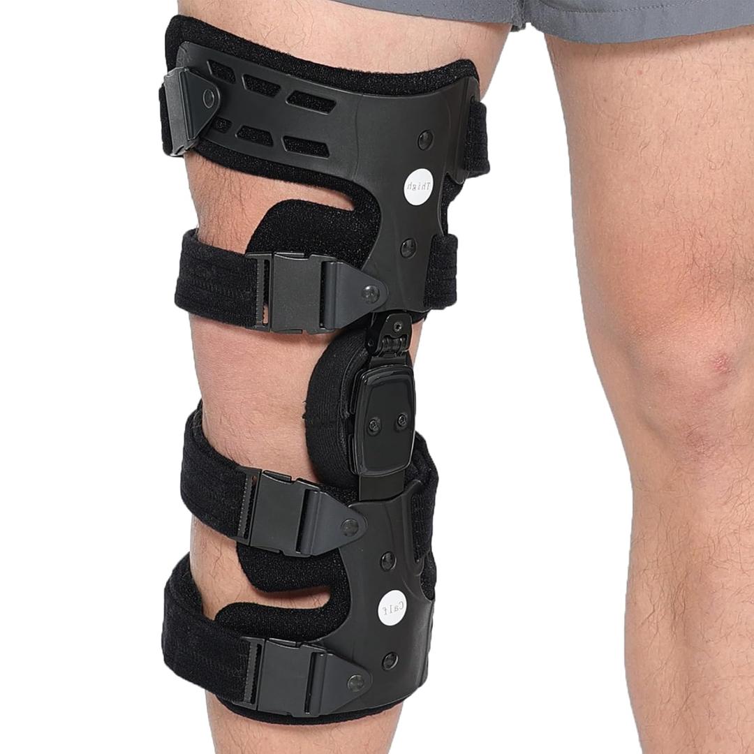 Orthomen Lateral Unloader Knee Brace for Osteoarthritis, Arthritis Knee Pain Relief, Bone on Bone Joint Degeneration Offloader L1851 L1843 with Built in Hex Key, Outside (Right)