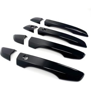 Door Handle Covers Trim Compatible With 10th Gen Honda Civic Sedan Hatchback Coupe Type R 2016 2017 2018 2019 2020 2021 Exterior Door Handles with smart Entry keyhole Glossy black Car Decoration