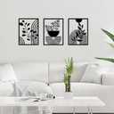 ADFLTFC 3 Pcs Black Metal Wall Decor Boho Abstract Wall Art Modern Boho Geometric Line Wall Art Hanging for Home Bedroom Living Room Above Bed Office