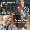 AOTESIER Shockproof for iPhone 15 Plus Case, [Food Grade Silicone] Phone Case [Military Drop Protection] with Soft Anti-Scratch Microfiber Lining, 6.7 inch, Lilac Purple