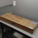 Huuger 47.2 Inch Entryway Table, 2-Tier Industrial Console Sofa Table, Accent Table with Storage, for Entry, Hallway, Entrance, Foyer, T-Shaped Metal Frame, Rustic Brown