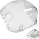 Rear Cover for Automatic Microchip Cat Pet Feeder - Prevents Persistent Pet from Getting Food from The Back of The Feeder (Transparent)