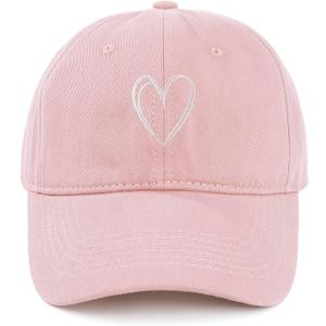 American Trends Womens Baseball Caps Cute Heart Dad Hat, Adjustable Cotton Unisex Cap for Workout, Golf & Everyday Wear