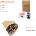 FOXLOVER Quilted Crossbody Bags for Women Vegan Leather Boho Purses Shoulder Handbags with Tassel (Yellow 07)