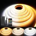 24V Tunable White LED Light Strip Kit, High Density CRI 90+ LED Strips with Remote Controller and Power Supply, for Bedroom Kitchen Home Lighting