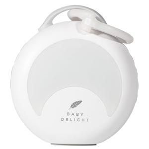 Baby Delight Dewdrop Sound Machine | Portable Baby Noise Machine & Travel Nightlight | 30 Sleep Sounds | Lullabies, Nature Sounds, White Noise & More | 8 Light Colors | Voice Recorder | Rechargeable