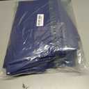 homing 2 Pack Rectangle Vinyl Tablecloth, Waterproof Spillproof Plastic Flannel Backed Table Cloth, Wipe Clean Table Cover for Dining, Buffet Parties and Camping (Navy Blue, 60" x 84")