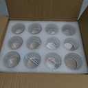 VOHO Clear Tealight Candle Holder Set of 12, Glass Tealight Candle Holders for Wedding Party, Tea Light Candles Holder Bulk for Home Decor(2'' x 1.4'', Clear)