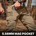 CQR Men's Tactical Pants, Water Resistant Ripstop Cargo Pants, Lightweight EDC Work Hiking Pants, Outdoor Apparel