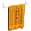 White Towel Bar 16 Inch, KLJKPA Towel Bar for Bathroom Wall Hanging Bath Towels, Stainless Steel Heavy Duty Single Towel Rod