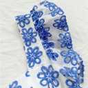 MakeMeChic Women's Floral Ruffle Sleeve Babydoll Shirts Sweetheart Neck Blouse Summer Tops (XL)