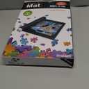 Becko US 2000 Piece Puzzle Mat Roll Up with 6 Sorting Trays & Storage Bag & Black Pump, Jigsaw Felt Mat for Easy Transport & Storage, Portable Puzzle Saver for 2000 1500 1000 Pieces Jigsaw Puzzles