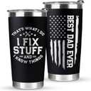 Christmas Gifts for Dad, Men - Gifts for Dad from Daughter, Son - Dads Birthday Gift Ideas, Happy Birthday gifts for Dads, Fathers - Best Dad Ever Gift, Best dad Tumbler, 20 Oz dad Cup