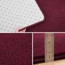 Pettop 5x7 ft Burgundy Red Area Rugs for Bedroom Living Room, Washable Memory Foam Indoor Carpet, Modern Aesthetic Minimalist Non Slip Soft Comfy Carpet for Boys Girls Dorm Home Decor
