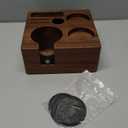 KNODOS 58mm Tamper Station V3 Walnut Portafilter Holder Compact Espresso Organizer with Multi Accessory Storage Espresso Machine Accessories for Coffee Bar