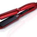 MBHAIR Ceramic Crimper Iron for Fluffy Hairstyle Curling Iron, Corrugation Crimper Hair Irons, Anti Static Ceramic Hair Crimping Iron Adjust Temperature (Red)