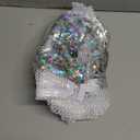 Sratte Pool Float Hammock Inflatable Water Glitter 4-in-1 Multi-Purpose Inflatable Swimming Pool Floats Adults PVC Water Hammock Lounge Floaties for Party(Silver)