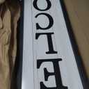 Surfapans Welcome Sign for Front porch Standing 45"X9"Large Wood Frame Outdoor Tall Welcome Signs Vertical Decor for Farmhouse Rustic Home Modern Outside Front Door Wall Decorations (Black)