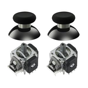 GuliKit TMR Magnetic Joystick Replacement Kit for PS5 DualSense Controller,Anti-Drift Electromagnetic Stick Repair Module with Thumbstick Caps, Soldering Required(Not for DualSense Edge) (NS51-PS5-Black)