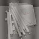 Corner Shelf Stand - 3 Tier Bamboo Small Corner Bookshelf for Office Kitchen Bedroom Plant Stand Living Room Decor Small Space (White3 Tier)