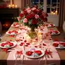 24 Pcs Large Valentines Day Heart Ornaments, 3.15 Inch Shiny Matte Heart Shape Hanging Decorations for Tree, Party, Wedding, Anniversary (Pink,Red,Silver)