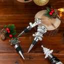 2 x Set of 4 Christmas Wine Stuffed Christmas Decoration, Christmas Party Decoration Gift, Bridal Shower or Baby Shower Party Gift Gift for Guests Christmas Decoration SouvenirAlloy