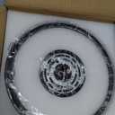 Crystal Ceiling Light, Modern Flush Mount Ceiling Light, Black Crystal Chandelier for Kitchen Bedroom Bathroom Entryway Hallway, 1 Light