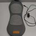 3 in 1 Back Massager, Electric Lumbar Support Pillow Heat Vibration Massage Lower Back Spine Decompression Device, Light Gray