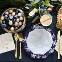 Snowflake Blue Small Plates (Set of 10) by Coterie (Let It Snow)