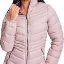 YMI Jeans Women's Winter Reversible Puffer Jacket, MAUNV, M