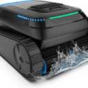 Cordless Pool Robot Vacuum for Inground Pools, 5000 GPH Powerful Suction Robotic Pool Cleaner, Wall Climbing & Waterline Scrubbing, Smart Navigation for Floor/Wall/Waterline