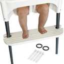 Amazon.com : White IKEA High Chair Foot Rest, Compatible with Antilop Chairs | Adjustable, Reversible & Non-Slip Footrest for IKEA Chair - Made with Durable Polypropylene - Antilop Accessories : Office Products