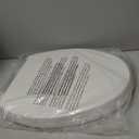 WSSROGY Toilet seat Elongated with Slow Close Hinges, Four Bumpers Never Loosen and Easily Remove, Two Sets of Parts, Plastic, White