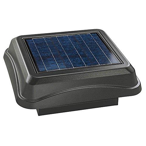 Broan 345CSOBK Curb Mount Solar Powered Attic Ventilator, 28-Watt, Weathered Wood