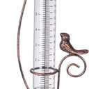 Rain Gauge Outdoor, 7 Inch Rain Gauges for Measuring Precipitation, Garden Yard Decor