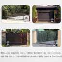 Fast Automatic Sliding Gate Opener Kit Driveway Security Gate Operator Kit with Infrared Sensor for Slide Gates up to 1100 pounds or 39 feet GT1100DC-GREY-NEW (Grey)