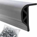 Dock Bumpers: P-Style Dock Edging, Full Protection Dock Fender, 4 Foot Sections: for Easy Install, 16ft and 24ft Bundles, UV-Resistant, Non-Marking, Black & White Options.