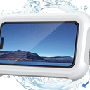 Shower Phone Holder Waterproof - 480° Rotatable Retractable Adjustable Shower iPhone Case Holder, Bathroom Wall Phone Mount Stand Water Proof Anti Fog Case, Accessories for 4-7" Cellphones