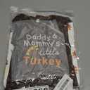 Aalizzwell Preemie Newborn Infant Baby Boys Clothes Bodysuit Romper Pants Hats Outfit Fall Winter Set (0-3 Months, Thanksgiving Brown)