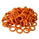 100-Pack 1/4" Pressure Washer O-Rings for Quick Coupler Compatible with M22 Connectors, High Temperature & Oil Resistant Replacement Seals Kit with Reusable Storage Case (Orange)