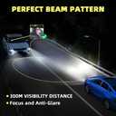 Halogen Headlight Bulbs Fit for Toyota RAV4 2016-2018 Lights bulb,9012 High Beam + H11 Low Beams,6000K White Bright,300% Brightness,Plug N Play,Pack of 4