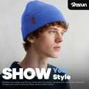 Beanie for Men/Women Knit Cuffed Soft Warm Winter Hat Unisex Stocking Cap (Gray)